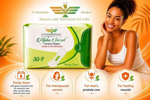 Alpha Secret – Serviettes hygiéniques Anion &  Far Infrared